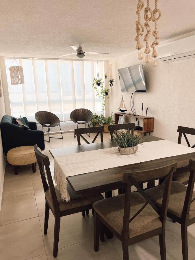 Hermoso Departamento Nuevo A 50 Metros De Playa!! Мансанильо Экстерьер фото